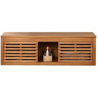Vente-Unique Vente-unique - Mobile sotto lavabo sospeso 130 cm in Legno dacacia - penebel
