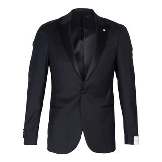 L.B.M. 1911 Blazers, male, Blue, Size: 2XL Slim Fit Three-Piece Tuxedo Suit