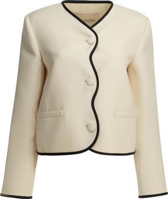 Valentino cr&ecirc;pe couture blazer