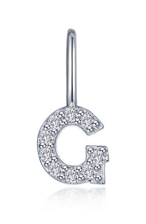 Lafonn Letter Charm Pendant in Silver G at Nordstrom