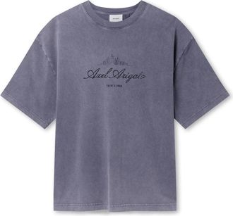 Axel Arigato NYC Washed Sky T-Shirt - Heren - T-shirts - Grijs - XL - Katoen - Tops