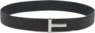 Tom Ford Soft Grain Leather Reversible T Belt 40 mm - Heren - Riemen - Bruin - 95 CM - Leer - Accessoires