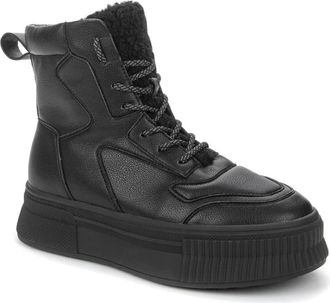 Keddo Zwarte warme enkellaarsjes voor vrouwen - Dames - Veterlaarzen - Zwart - 37 EU - Wol - Schoenen