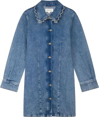 Fab By Fabienne Chapot Ina Dress - Dames - Korte kleedjes - Blauw - 2XL - Denim - Kleedjes
