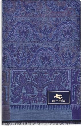 Etro Jacquard Wool And Silk Scarf