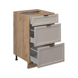 Vicco Mobiletto base per cucina Fame-Line, GrigioBeige, 50 cm senza piano di lavoro Vicco