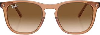 Ray-Ban Clear & Brown Square Unisex Sunglasses RB2210F 676451 53