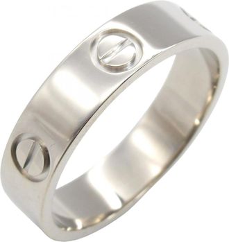 Cartier Silver White Gold (18K) Band Ring (Pre-Owned)