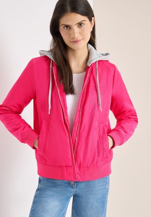 Cecil Blouson CECIL, Damen, Gr. XS (36), beetroot pink, Web, Obermaterial: 100% Polyester. Futter: 100% Polyester. Wattierung: 100% Polyester, unifarben mit