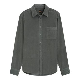 HUGO BOSS Casual Shirt - Heren - Overhemden - Groen - Maat: L