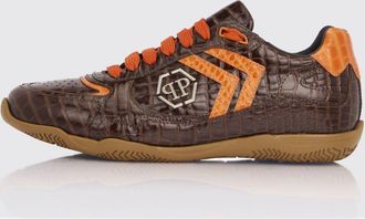 Philipp Plein Sneakers Pit-$top in pelle stampa cocco