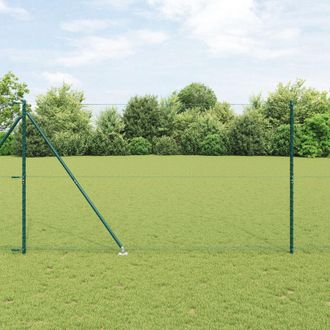Berkfield Home Hexagon Fence Green 1.6x10 m Steel