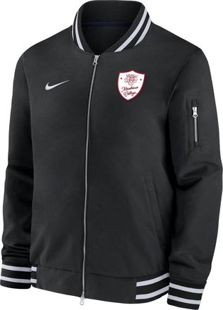 Nike Mens College (Morehouse College) Bomber Jacket in Black | M62424MORE25-BLK