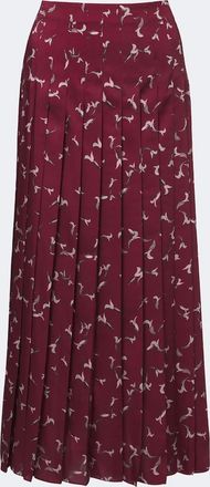 Altuzarra Monti printed pleated midi skirt