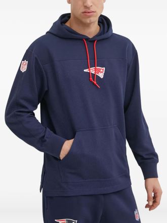 Nike x NFL New England Patriots logo-patch hoodie - Blue