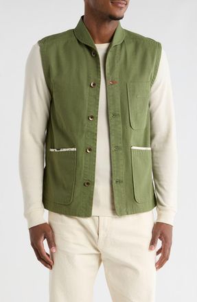 Imperfects Organic Cotton Canvas Shepherds Vest in Fatigue at Nordstrom Rack, Size Xx-Large