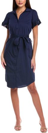 T Tahari Button A-Line Dress