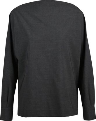 P.A.R.O.S.H. Blouse - Dames - Blouses - Grijs - M - Wol - Overhemden