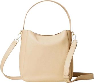 Twinset Tassen, Dames, Beige, ONE Size, Leer, Bucket Schoudertas