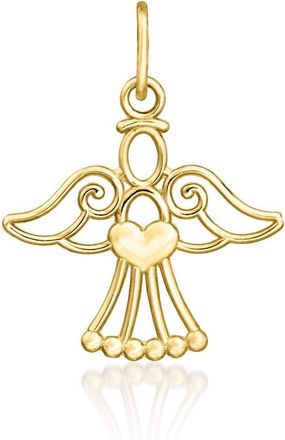 Ross-Simons 14kt Yellow Gold Angel Pendant