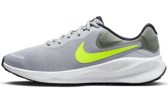 Nike Revolution 7, Mens Running Shoes, Wolf Grey Volt Smoke Grey Black, 10.5 UK
