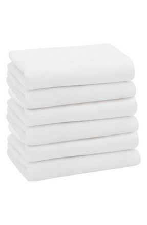 Linum Home Textiles 6-Pack Ediree Cotton Fingertip Towel Set in White at Nordstrom Rack