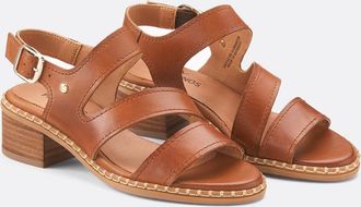 Pikolinos Leren sandalen met hak Blanes