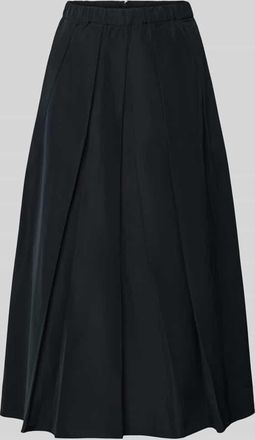 Max Mara Midi-Rock mit Baumwoll-Anteil Modell CURVATO in Black, Gr&ouml;&szlig;e 34