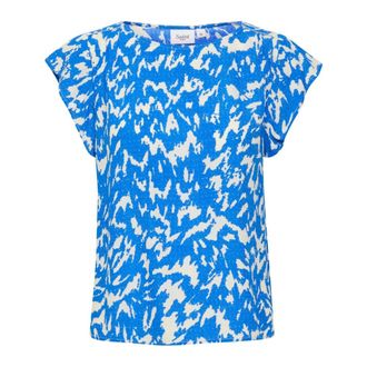 Saint Tropez Blouses & Hemden - Dames - Blouses & Shirts - Blauw - Maat: XS