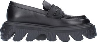 Casadei Generation C Leren Loafers - Dames - Loafers - Zwart - 37 EU - Leer - Schoenen
