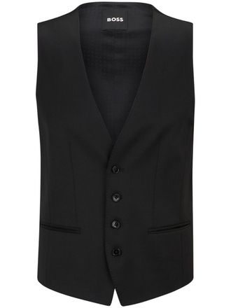 BOSS Gilet monopetto - Nero