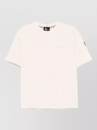 Moncler grenoble logo cotton crew neck t shirt