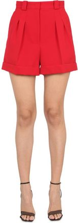 Moschino Red Solid Shorts