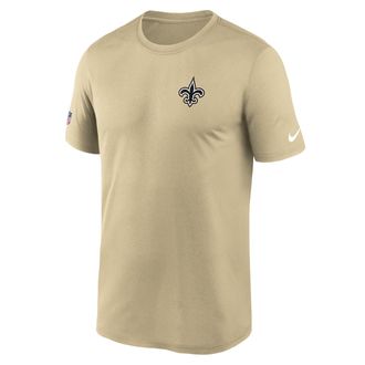 Nike New Orleans Saints Alt Legend Small Logo Nike Mens Dri-FIT NFL T-Shirt in Yellow | 02TI79W7W-UE8