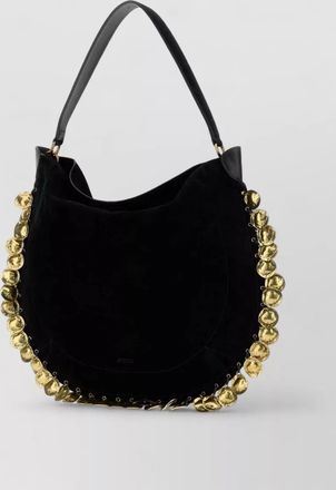 Isabel Marant oskan suede shoulder bag curved shape