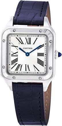 Cartier Santos-Dumont Small Model Quartz Silver Dial Ladies Watch WSSA0023