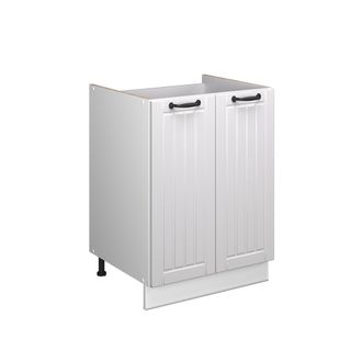 Vicco Mueble Bajo Para Fregadero Fame-line, Blanco Casa De Campo/blanco, 60 Cm, Vicco