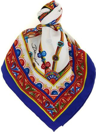 Dolce & Gabbana Multicolor Carretto Printed Scarf