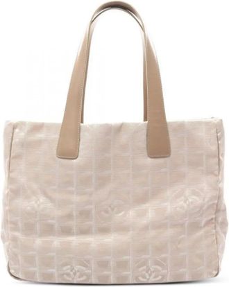 Chanel 2004-2005 New Travel Line MM shopper - Beige