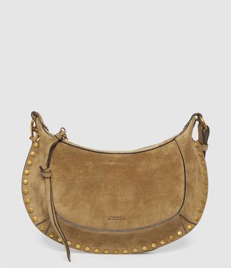 Isabel Marant Sac Oskan Moon Cuir Suédé Taupe