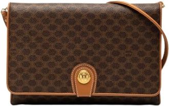 Celine Pre-owned Cross Body Bags, female, Brown, Size: ONE SIZE Pre-owned Canvas Crossbody Bag