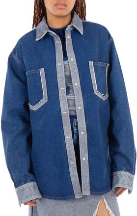 Marni Oversized Denim Shirt, Brand Size 38 (US Size 6)