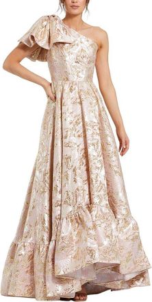 Mac Duggal Floral Brocade Low Gown