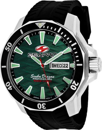 Seapro Mens Green dial Watch