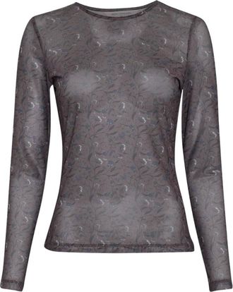Moss Copenhagen Illenora Top AOP - Dames - Tops - Veelkleurig - Maat: M/L Poliester