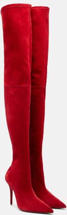 Christian Louboutin Miss Z 100 suede over-the-knee boots