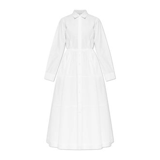 Lanvin Shirt Dresses, female, White, Size: 2XS Cotton Poplin Shirt Dress