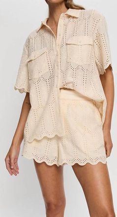 Kivari Estelle High Waist Short In Cream