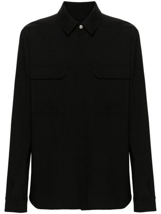Rick Owens Overhemd met drukknopen - Zwart