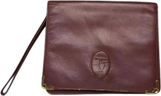 Cartier Pre-owned Vintage Leren Clutch - Dames - Vintage Clutch - Rood - ONE Size - Leer - Vintage